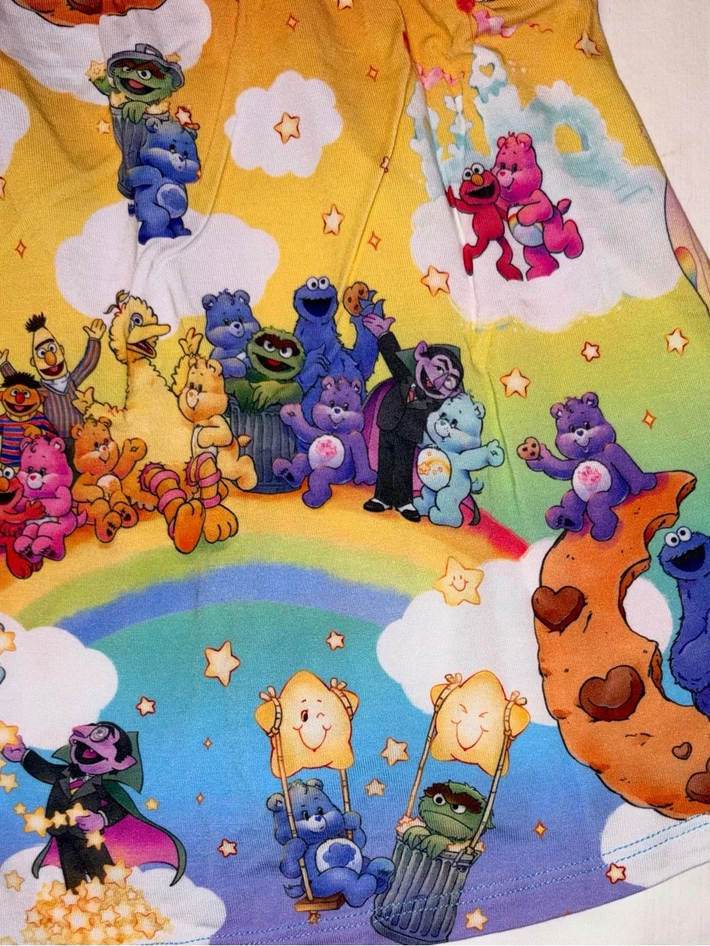 Posh Peanut Care Bears X Sesame Street 2 pc set sz 3-4 NWT